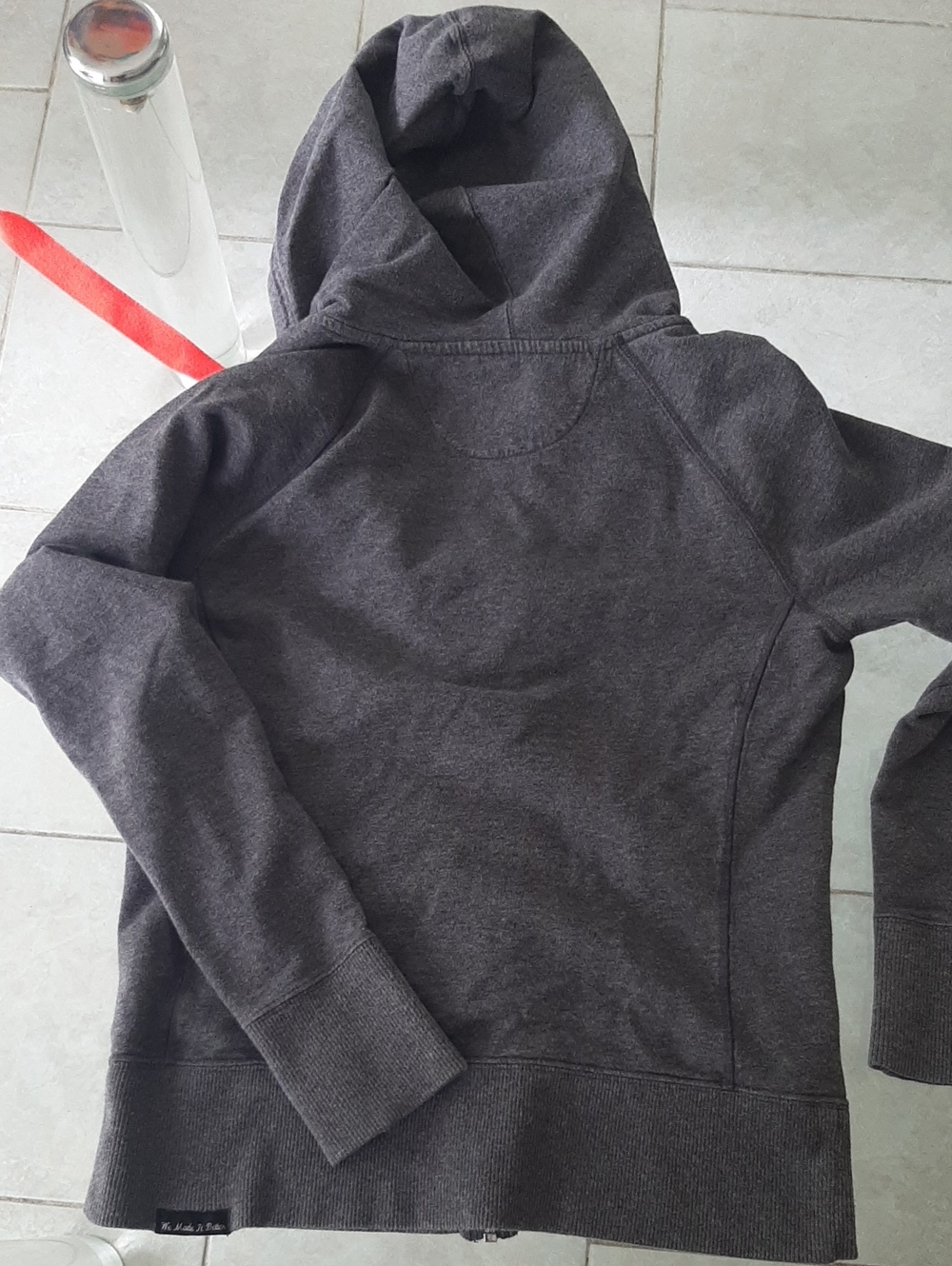 2 Under Armour⚒Y2K Charcoal Pullover➕Zip-up Hoodies-bright PINK/RED Logos Sz S/M - Picture 10 of 10